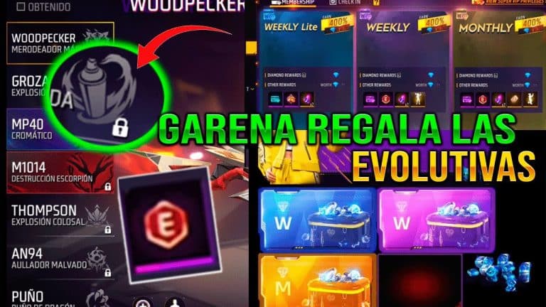 como conseguir armas evolutivas en free fire